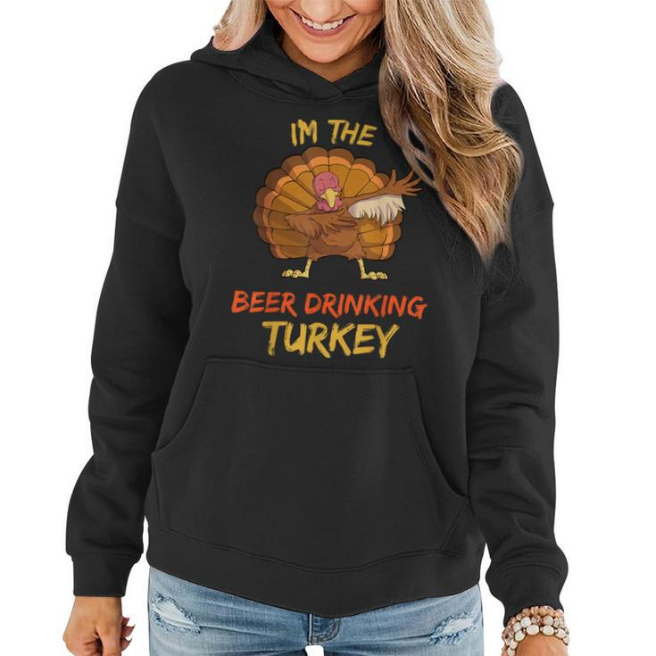 Beer Turkey Matching Family Group Thanksgiving Party Pj Women Hoodie