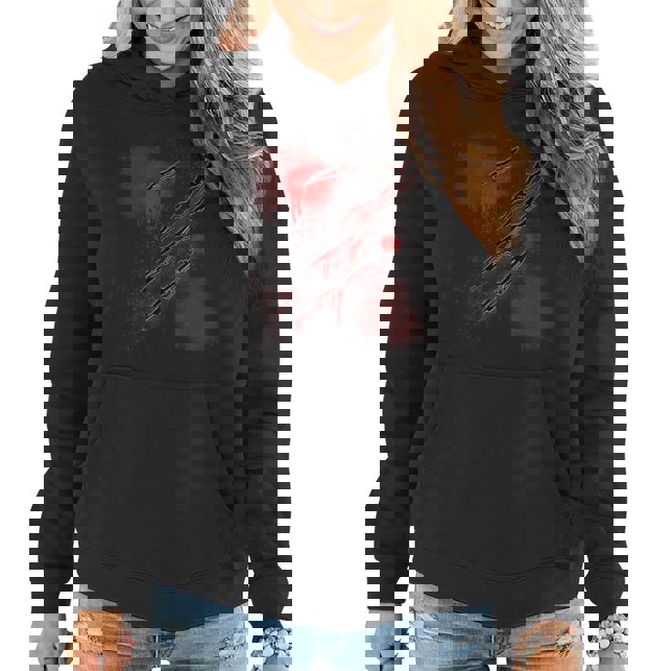 Bloody Wound Scary Halloween Men Women Horror Scary Halloween  Women Hoodie