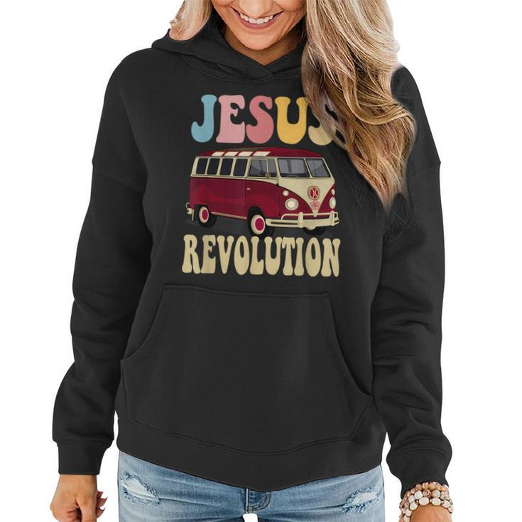 Boho Jesus-Revolution Christian Faith Based Jesus Costume  Faith Funny Gifts Women Hoodie