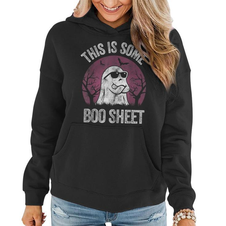 This Is Some Boo Sheet Ghost Halloween Costume Women Hoodie