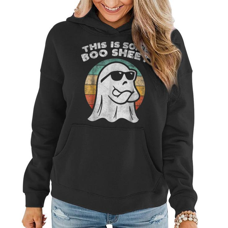 This Is Some Boo Sheet Ghost Sunglasses Halloween Women Hoodie