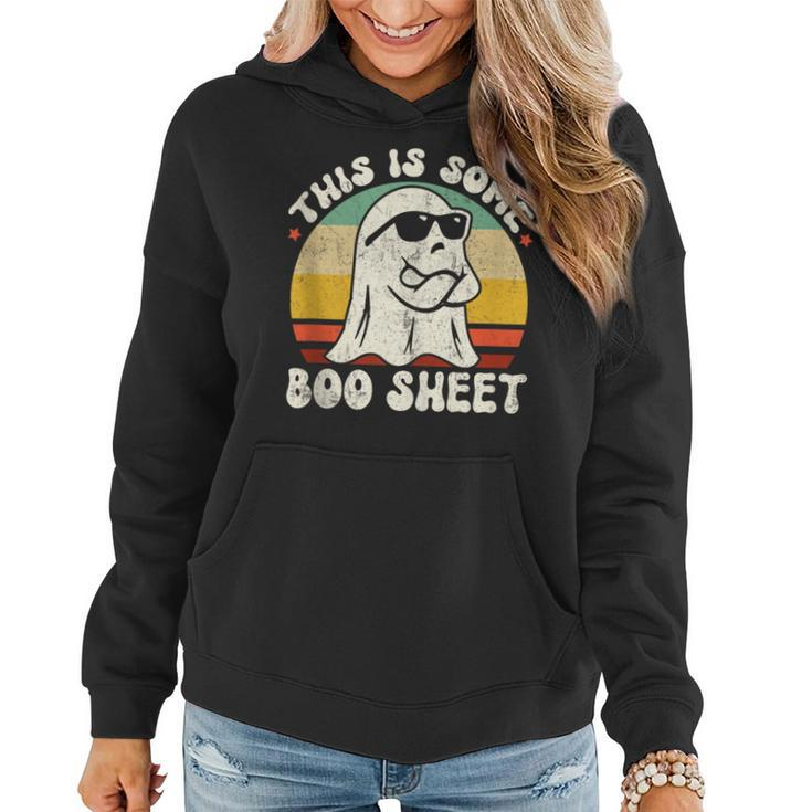 This Is Some Boo Sheet Halloween Ghost  Women Hoodie