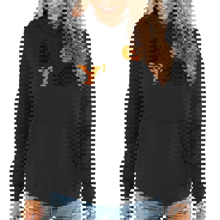 Boo Yall Ghost Halloween Autumn Fall Ghost Halloween Women Hoodie