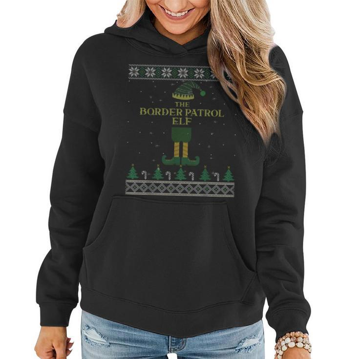 The Border Patrol Elf Matching Family Ugly Christmas Sweater Women Hoodie