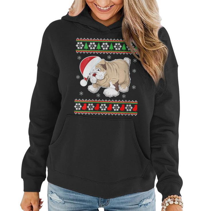 Bulldog Dog-Ugly Christmas-Sweater Xmas Women Hoodie