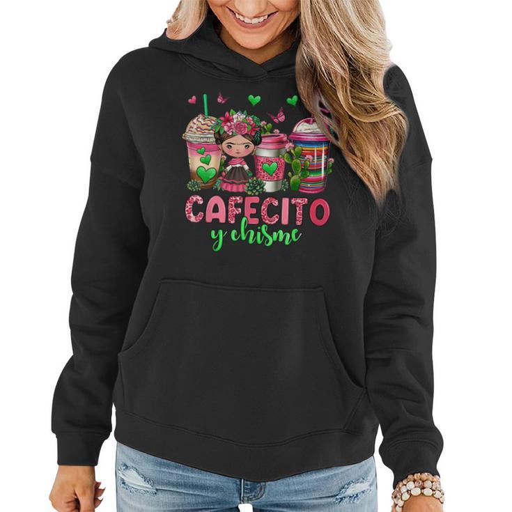 Cafecito Y Chisme Coffee Cups Women Hoodie