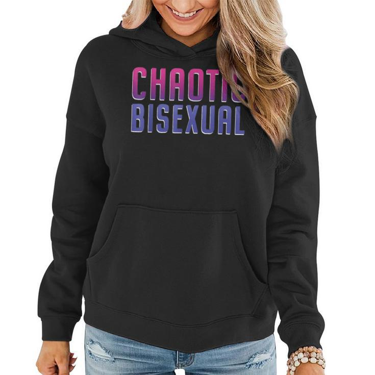 Chaotic Bisexual Bi Pride Flag Lgbt Rainbow Bisexuality  Women Hoodie