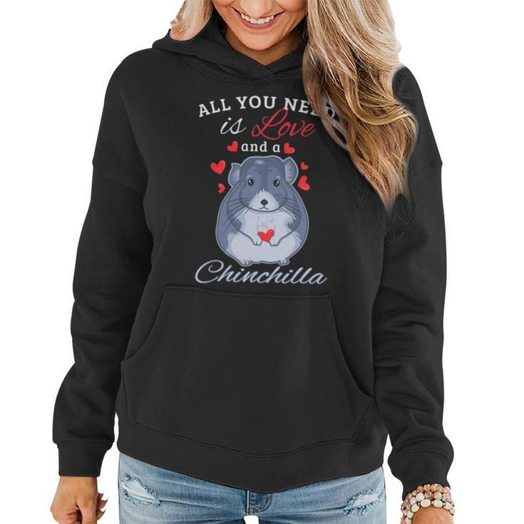 Chinchilla Gift Funny Cute Pet Animal Lover Owner Love Women Hoodie