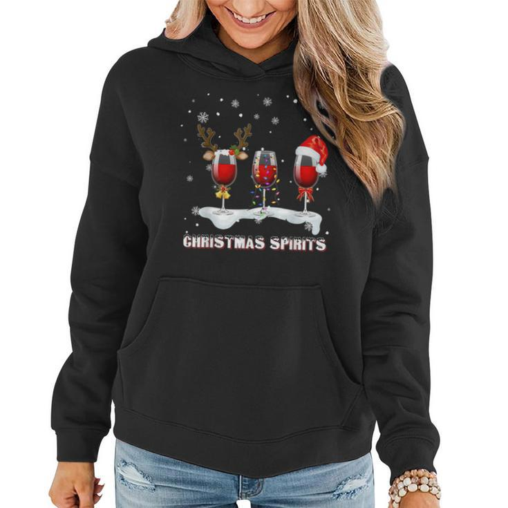 Christmas Spirits Wine Bubbly Martinis T Women Hoodie