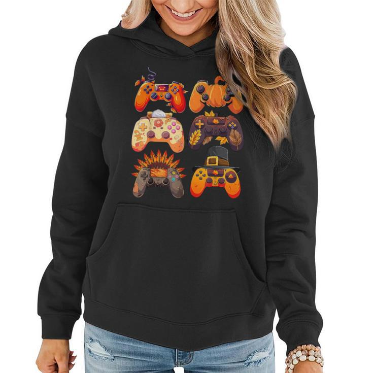 Controllers Fall Gaming Video Game Turkey Thanksgiving Boys Women Hoodie
