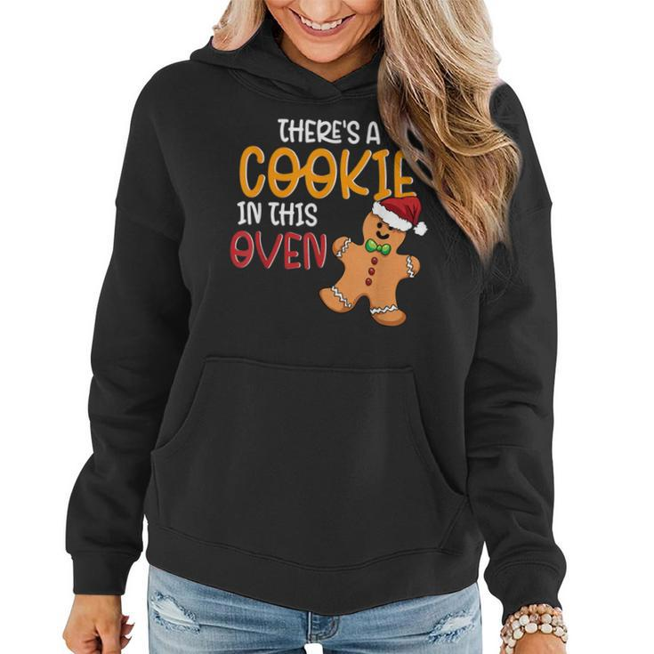 Cookie In The Oven Cute Christmas Mom Pregnancy Announcement Women Hoodie