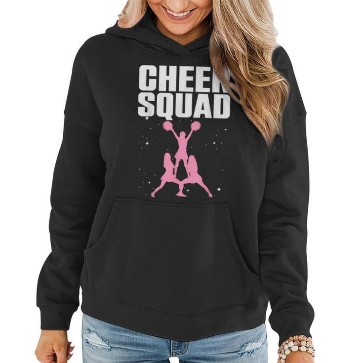 Cool Cheer Squad For Women Mom Girls Cheerleader Cheer Flyer  Women Hoodie