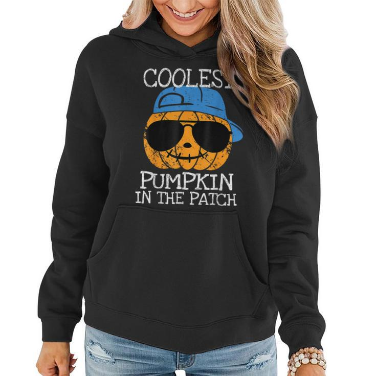 Coolest Pumpkin In The Patch Halloween Boys Girls Ns Women Hoodie