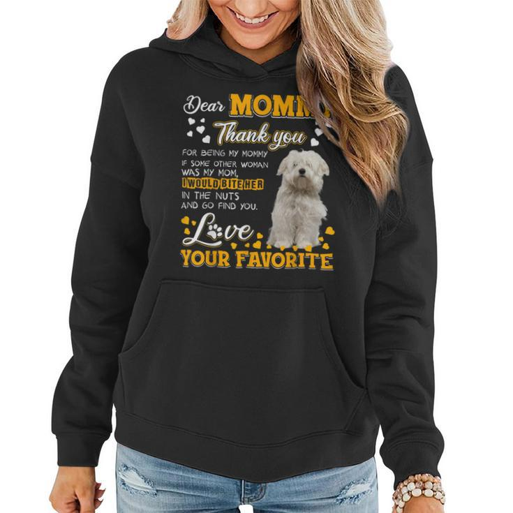 Coton De Tulear Dear Mommy Thank You For Being My Mommy Women Hoodie