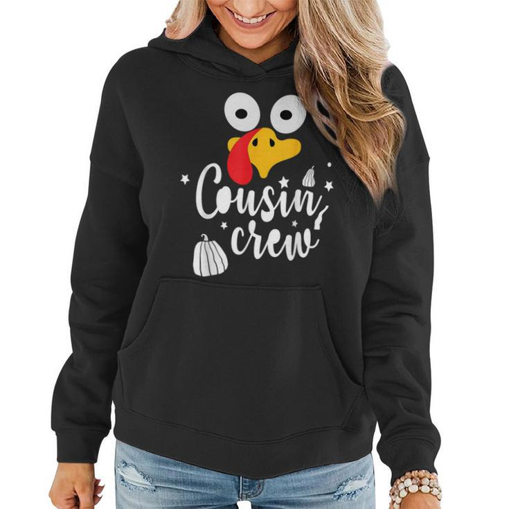 Cousin Crew Thanksgiving Family Matching Turkey Day Fall Women Hoodie