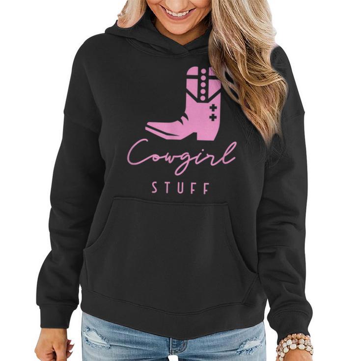 Cowgirl Stuff Pink Boots Country Western Fun Girl Women Sweatshirt