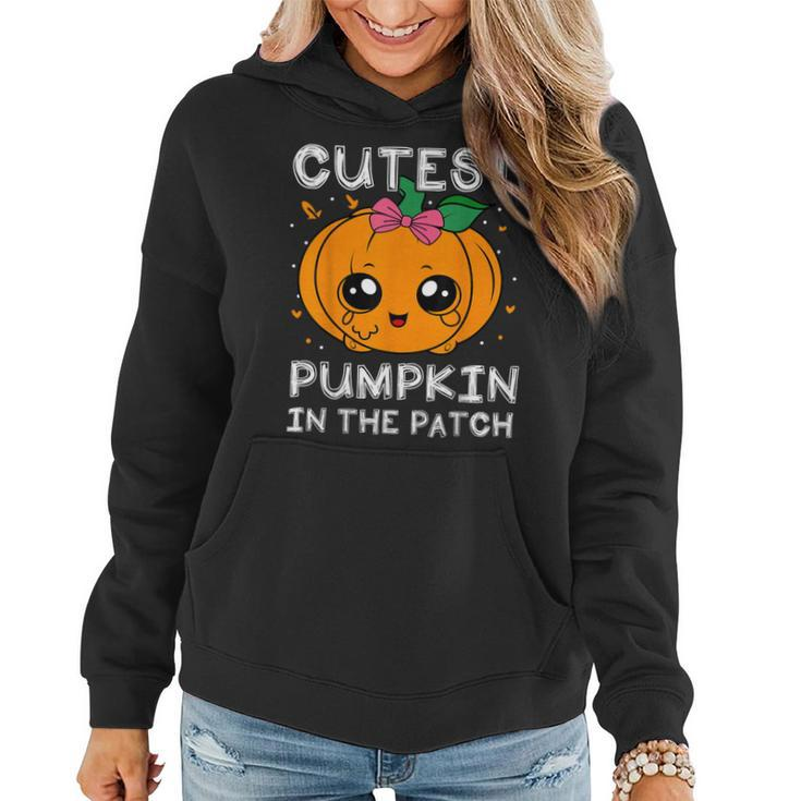 Cutest Pumpkin In The Patch Halloween Costume Toddlers Girls Women Hoodie