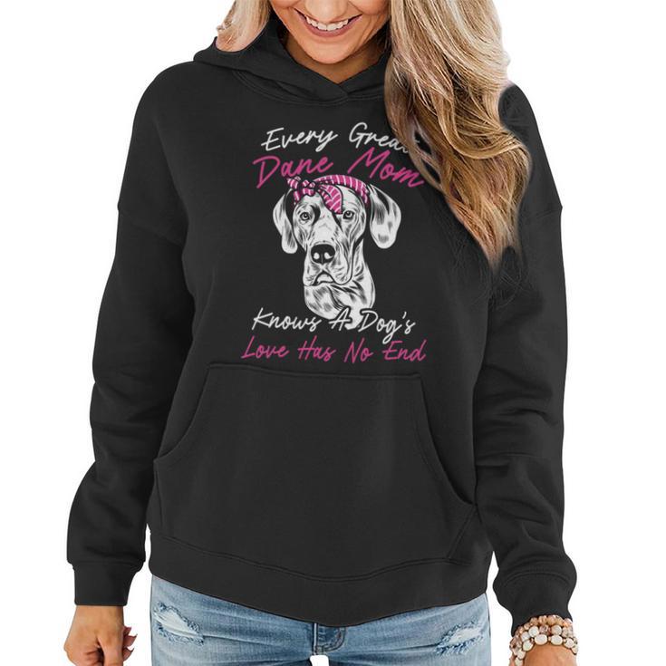 Dog Breeder Loves Dog Great Dane Mom Women Hoodie