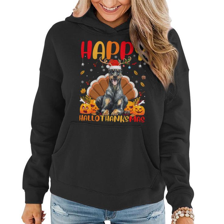 Dog Doberman Funny Doberman Dog Lover Happy Doberman Hellothanksmas Women Hoodie