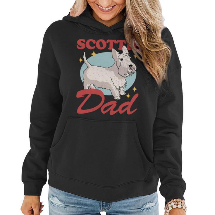 Dog Scottish Terrier Mens Scottie Dad Dog Owner Scottish Terrier 3 Women Hoodie