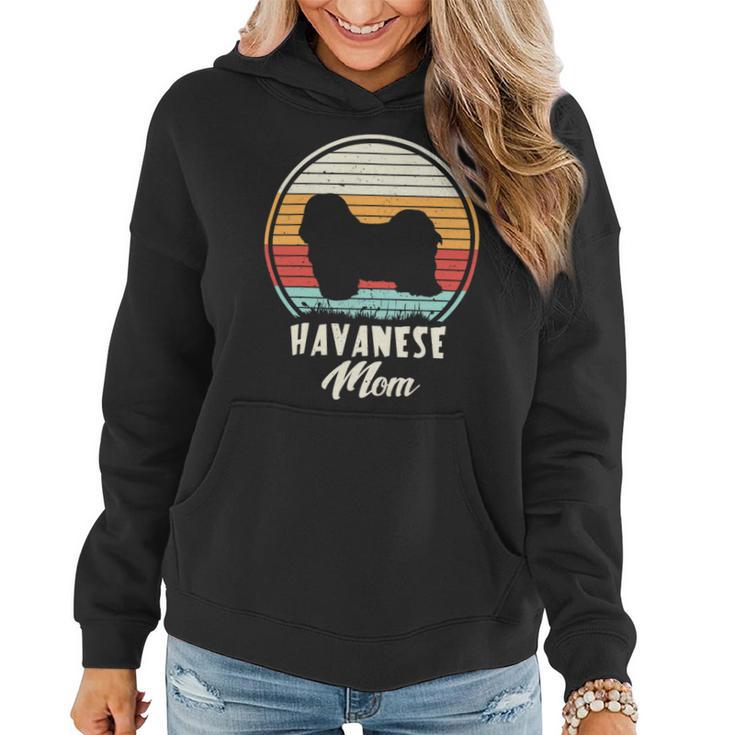 Dogs Vintage Havanese Mom Dog Cute Funny Mother Gift Women Hoodie