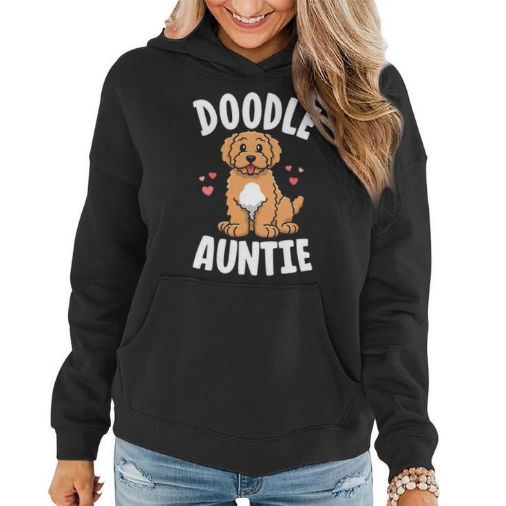 Doodle Auntie Goldendoodle Shirts Women Kawaii Dog Aunt Women Hoodie