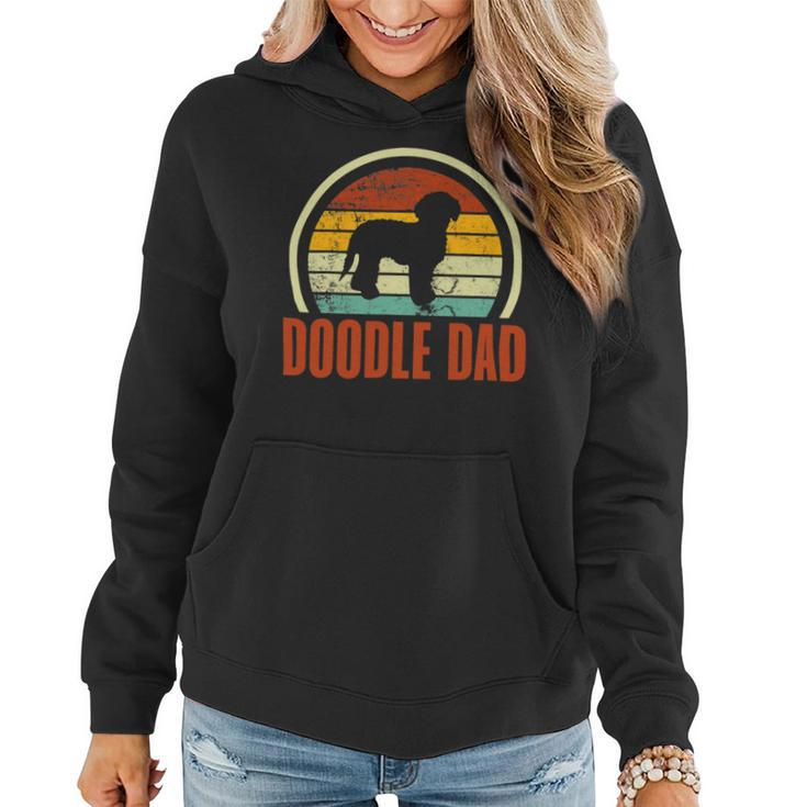 Doodle Dad Dog Dad Goldendoodle Labradoodle Retro Women Hoodie