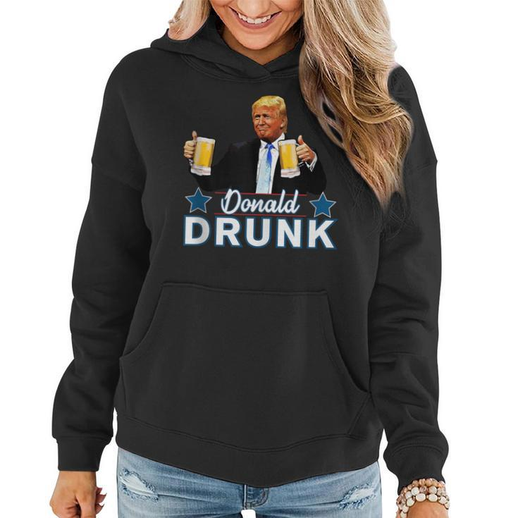 Drinking Presidents Trump 4Th Of July Donald Drunk Women Hoodie