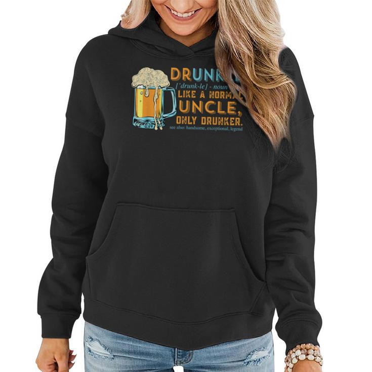 Druncle Like A Uncle But Only Drunker Christmas Idea Women Hoodie