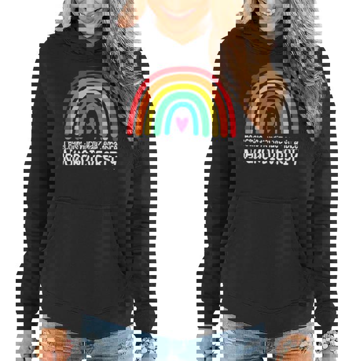 Embrace Neurodiversity Rainbow Autism Awareness Women Hoodie
