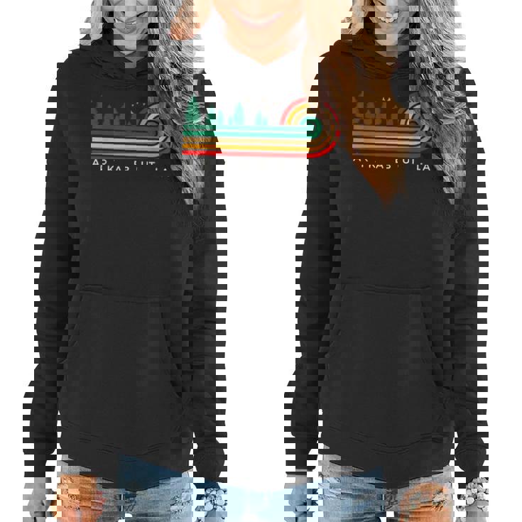 Evergreen Vintage Stripes Arkabutla Mississippi Women Hoodie