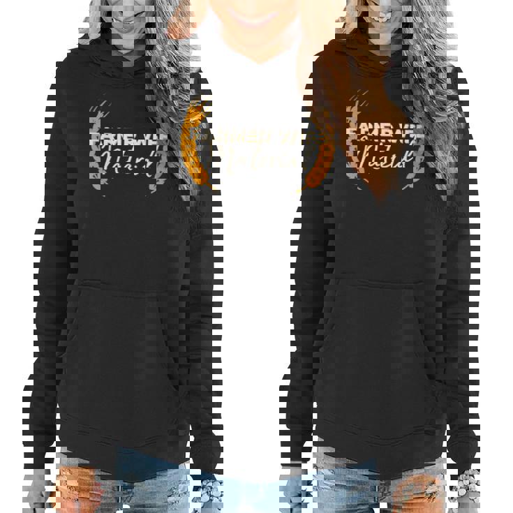 Farmer Wife Material - Funny Farm Marriage Dating  Funny Gifts For Wife Women Hoodie