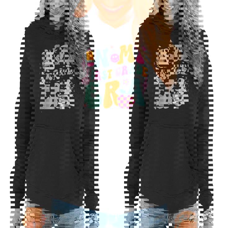 In My First Grade Era Back To School Retro Groovy 1St Grade Women Hoodie