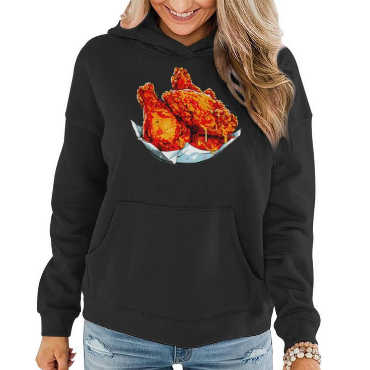 Fried Chicken Chicken Wings Fast Food Lover Women Hoodie