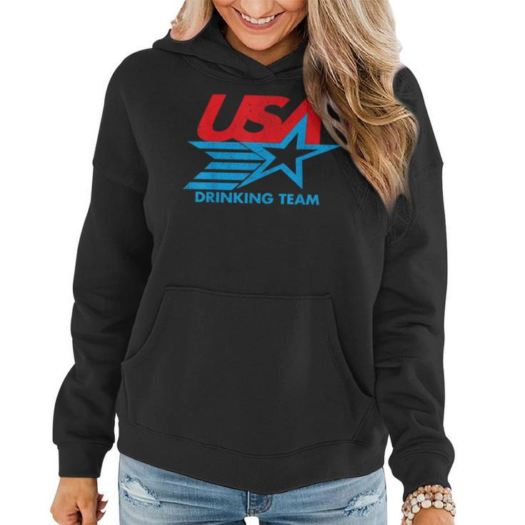 Funny Independence Day T Usa Drinking Team 4Th Of July Women Hoodie