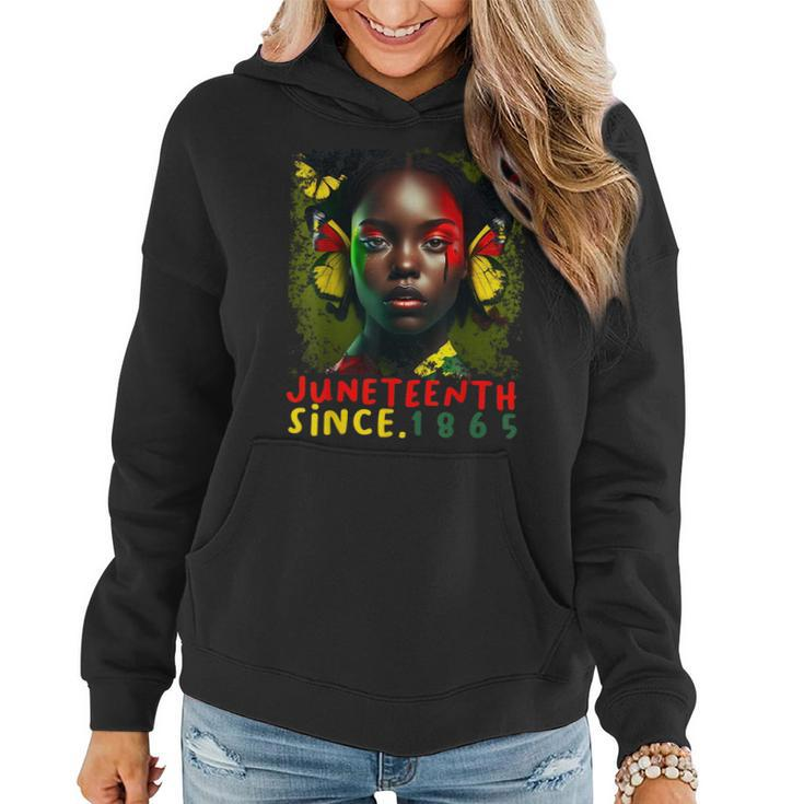 Funny Junenth For Women Freedom Since 1865 African Pride Women Hoodie