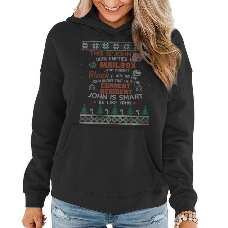 Mail Carrier Postal Worker Ugly Christmas Sweater Women Hoodie