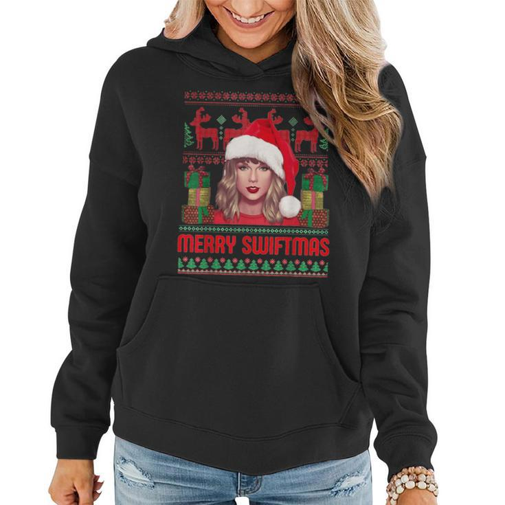 Merry Swiftmas Era Christmas Ugly Sweater Xmas Women Hoodie