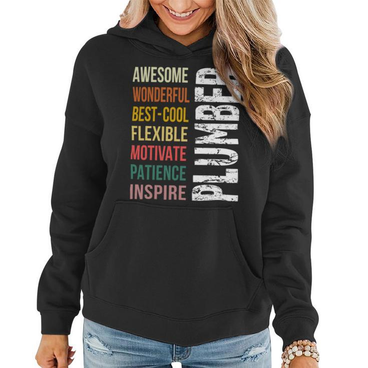 Funny Plumber Thank You Gift Awesome Women Hoodie