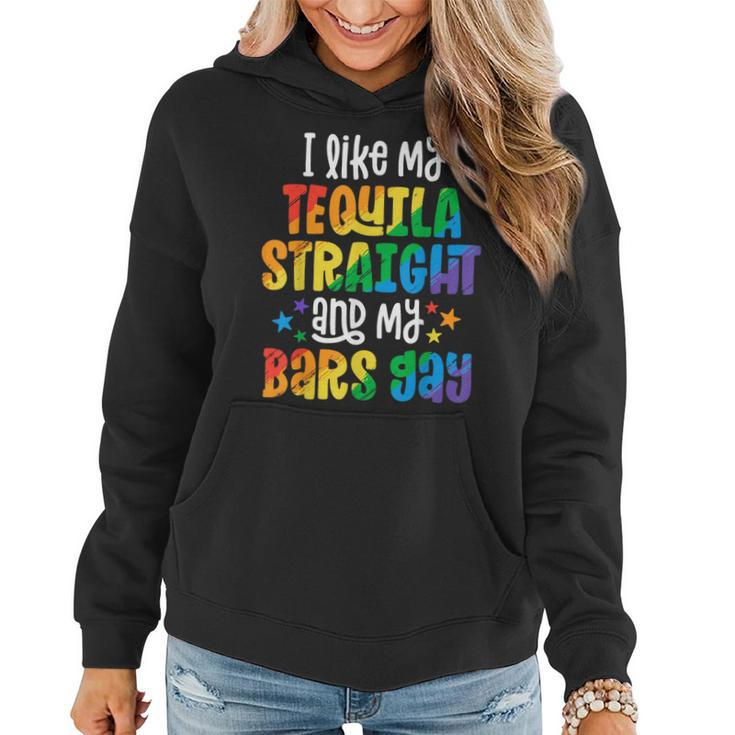 Funny Pride  Tequila Straight Bar Gay Party Gifts  Women Hoodie