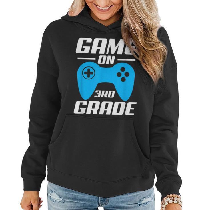 Game On Video Controller 3Rd Grade Funny  3Rd Grade Funny Gifts Women Hoodie