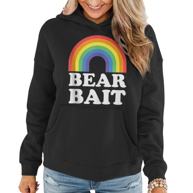 Gay Bear Bait Rainbow Lgbt  Women Hoodie