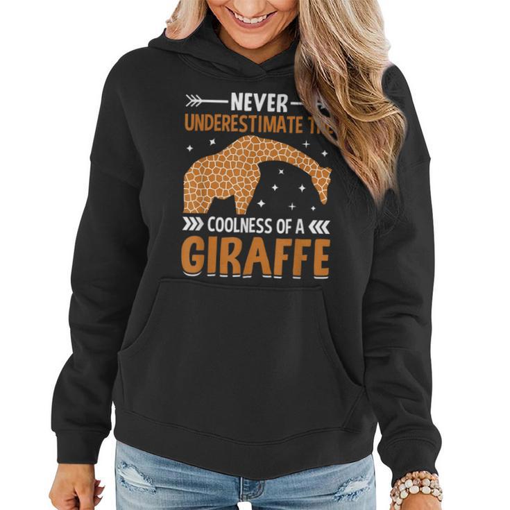 Giraffe Lover Never Underestimate The Coolness Of A Giraffe Women Hoodie