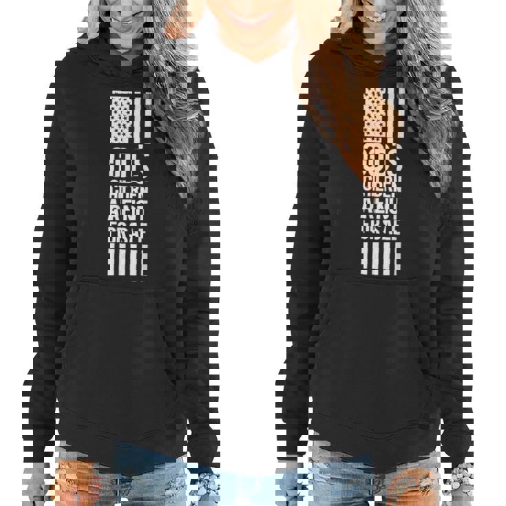 Gods Children Are Not For Sale Women Hoodie