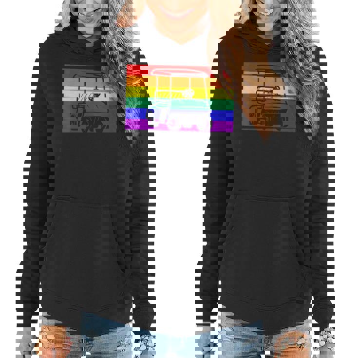 Golf Cart Gay Pride Flag Lgbtq Aesthetic Golfer Pattern Cute  Women Hoodie