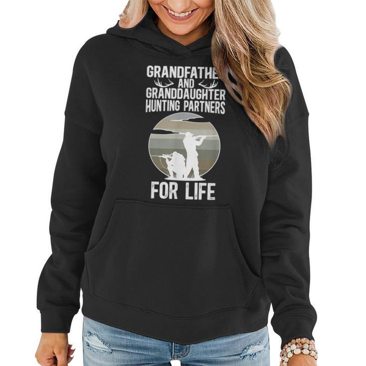 Grandfather And Granddaughter Hunting Buddies  Women Hoodie