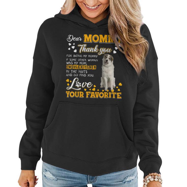 Great Pyrenees Dear Mommy Thank You For Being My Mommy Women Hoodie