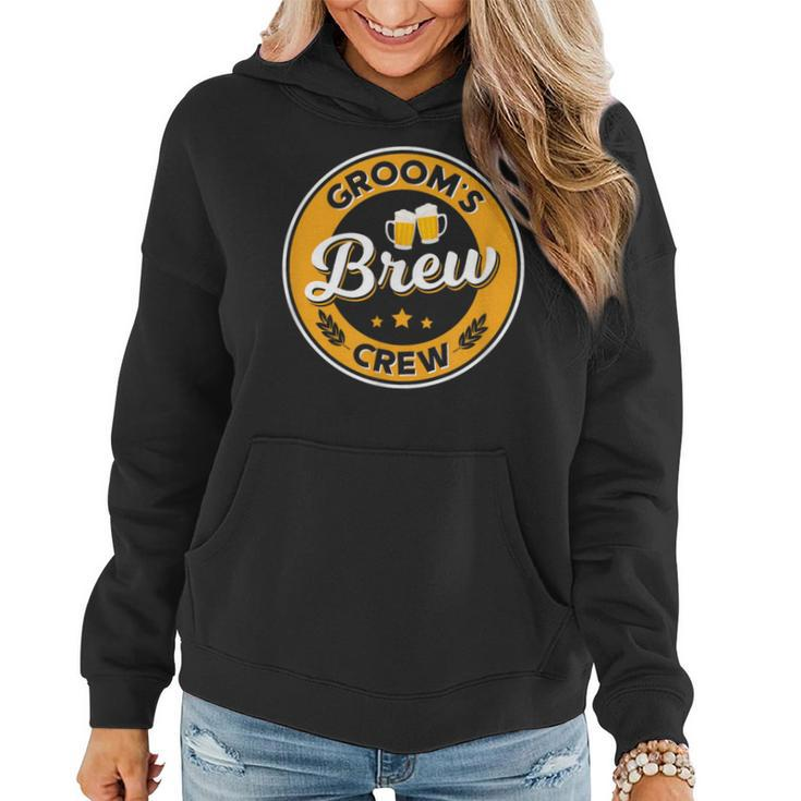 Groom's Brew Crew T Stag Party Beer Groomsmen Apparel Women Hoodie