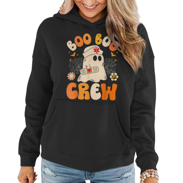 Groovy Boo Boo Crew Nurse Ghost Halloween Nursing Women Hoodie