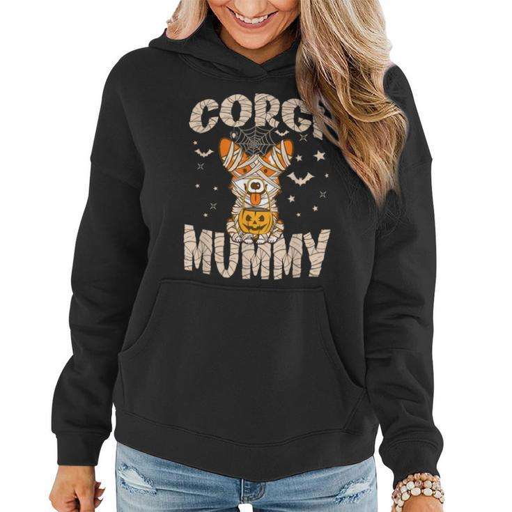 Halloween Costume Dog Lover Owner Outfit Adult Corgi Mummy Women Hoodie